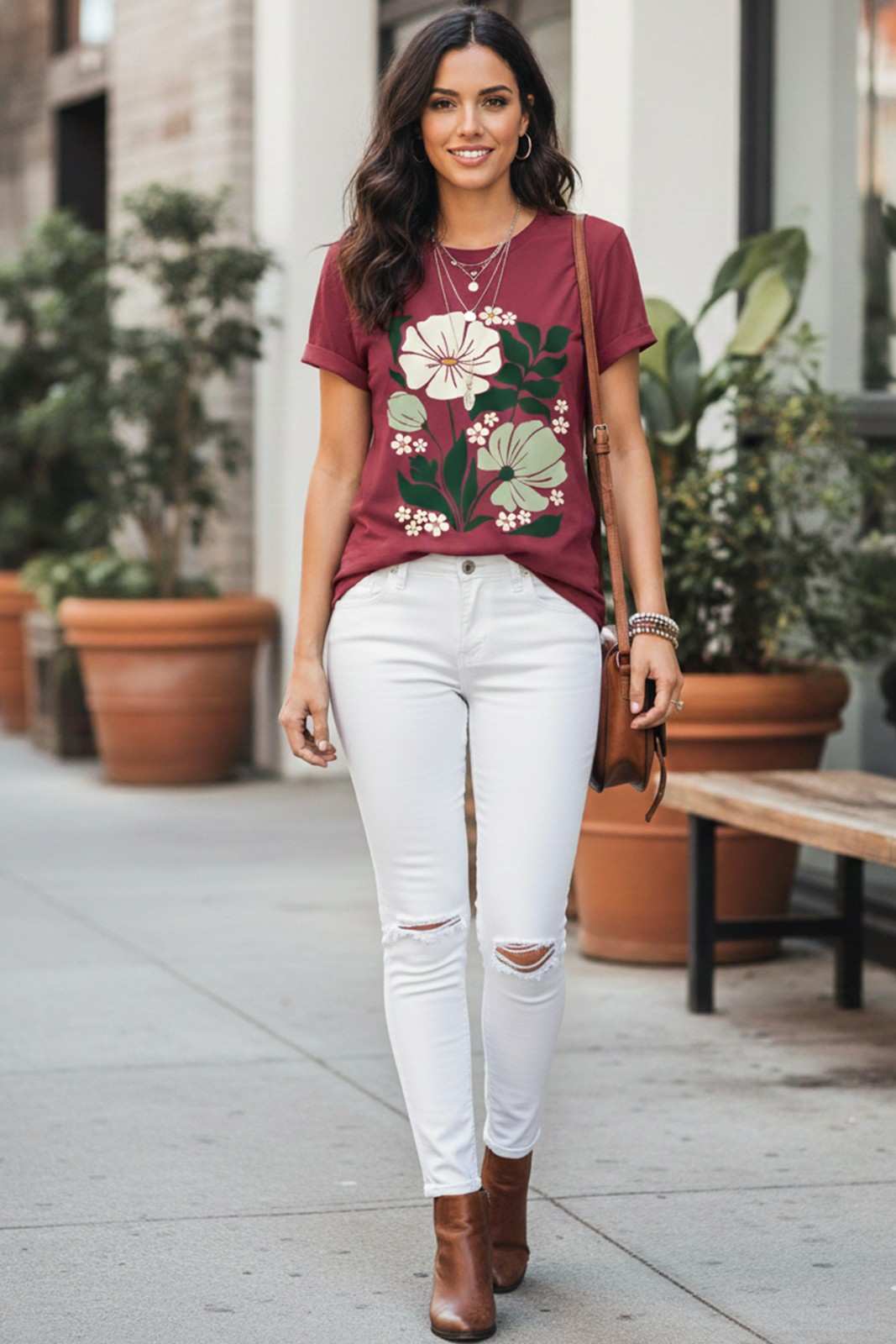 BOTANICAL GRAPHIC REGULAR TEE