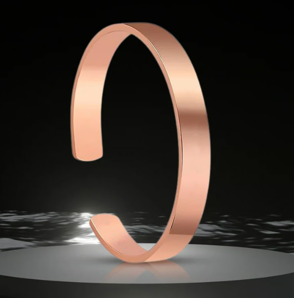 Elegant Rose Gold-Plated Open Cuff Brace...