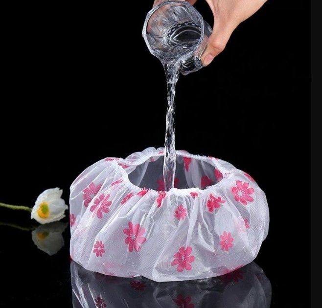 WinnXi Reusable Waterproof Shower Cap – Lightweight Bath & Spa Hair Cover