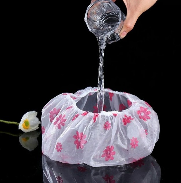 Women’s Reusable Waterproof Shower Cap – Lightweight Bath Hair Cover